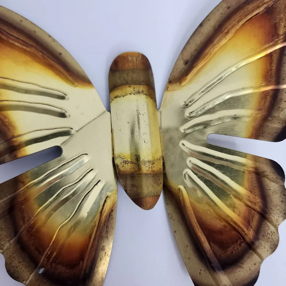 Decorative Wall Butterflies Lightweight Metal - Set‎ of 2